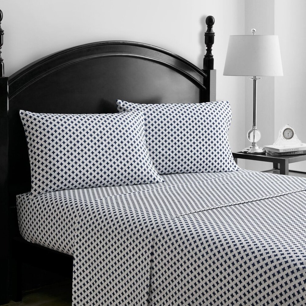 NEW Packaged Waterford Fine Linens Elyza 4PC Queen Sheet Set